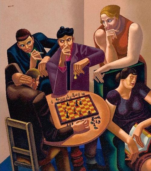 george-grosz-chess-players