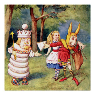 alice the white king the rabbit in wonderland poster-r86a03ebdef534e5e9a1d4d56e5d3aee9 wh5 8byvr 307
