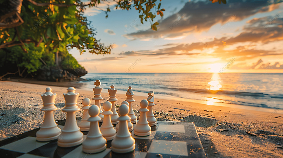 pngtree-a-game-of-chess-on-a-beautiful-beach-image 15672857