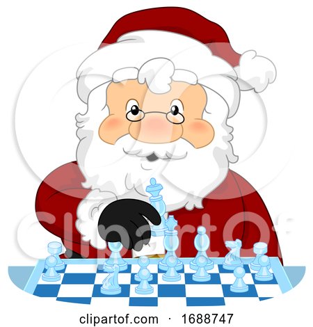 1688747-Santa-Claus-Play-Chess-Illustration